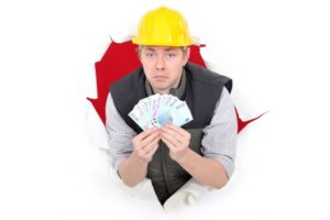 http://www.dreamstime.com/stock-photo-laborer-showing-his-money-wad-bills-image35388800